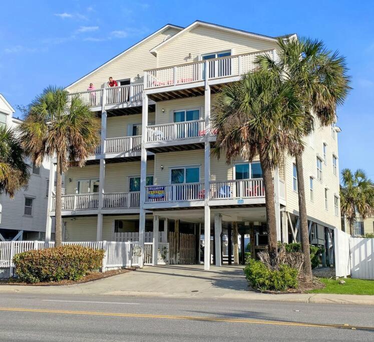 Oceanview 3-Story Getaway W/ 3 Decks, Pool, Game Room Myrtle Beach Exteriör bild